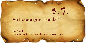 Veiszberger Teréz névjegykártya